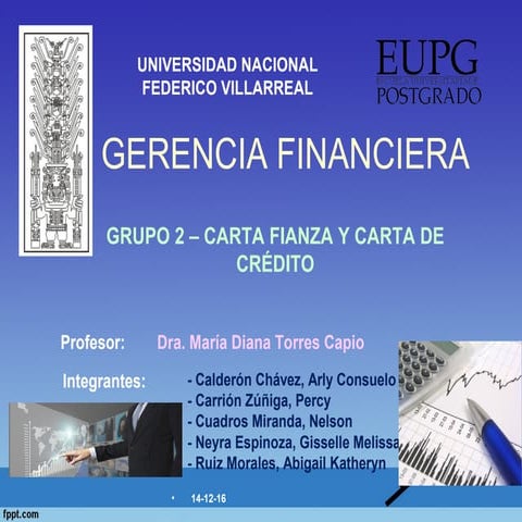 Carta fianza y carta de crédito final