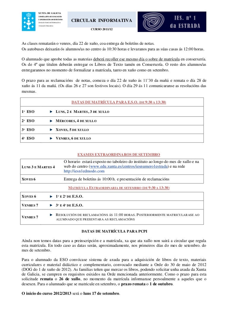 Carta fin de curso 11 12