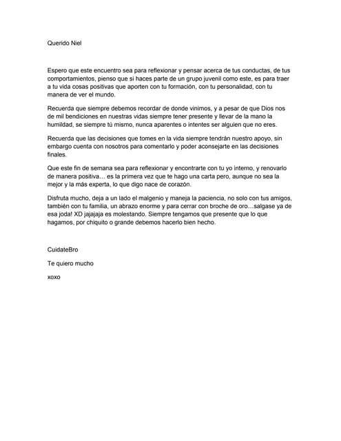 Carta a mi hermano
