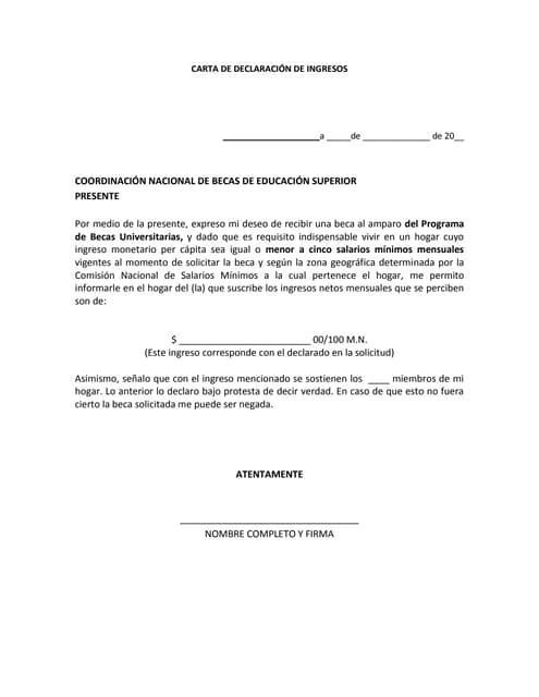 Como Hacer Una Carta De Trabajo Independiente Constancia 