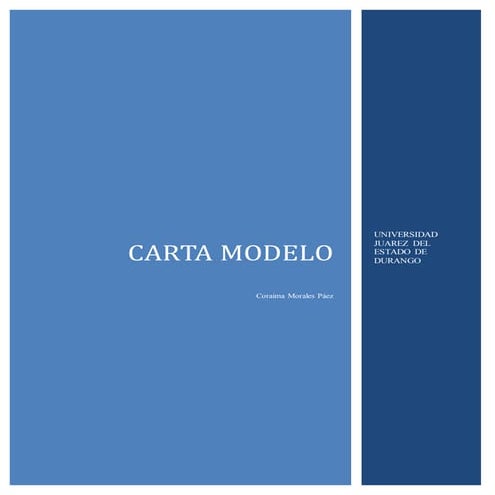 Carta modelo 1 | PDF