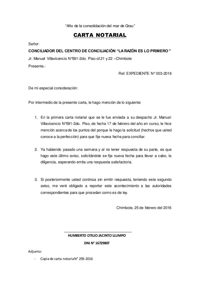 Carta notarial