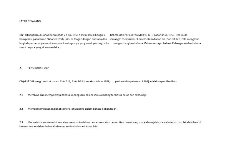 Carta Organisasi Dbp