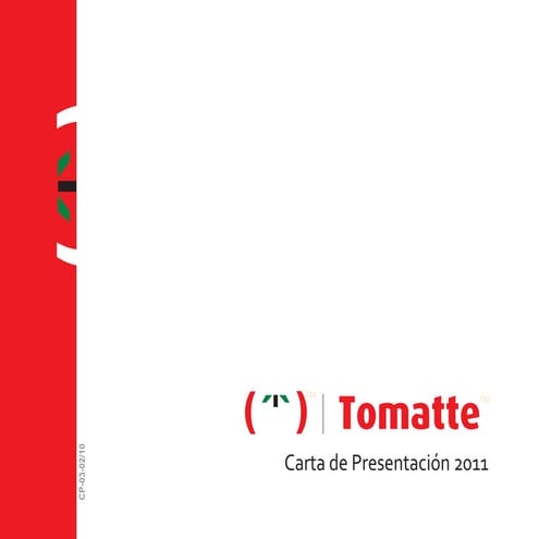 Carta presentación tomatte 2011