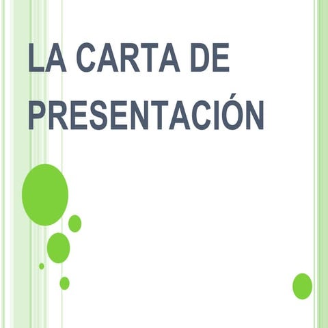Carta presentacion