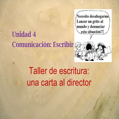 Cartas al director
