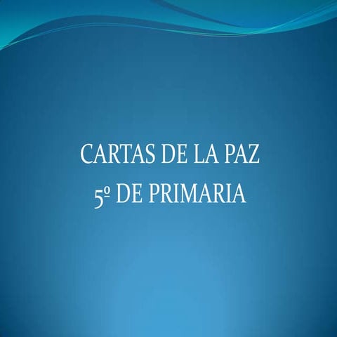Cartas de la paz