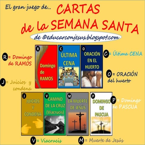 Cartasde semanasanta de educarconjesus