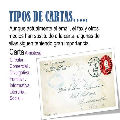 Cartas formales e informales 1 ero