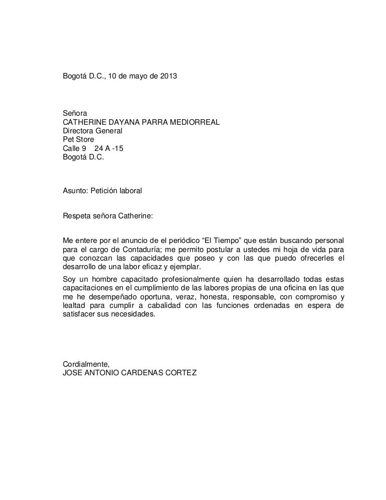 carta de referencia personales