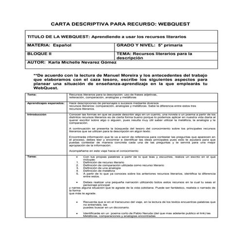 Carta webquest terminada