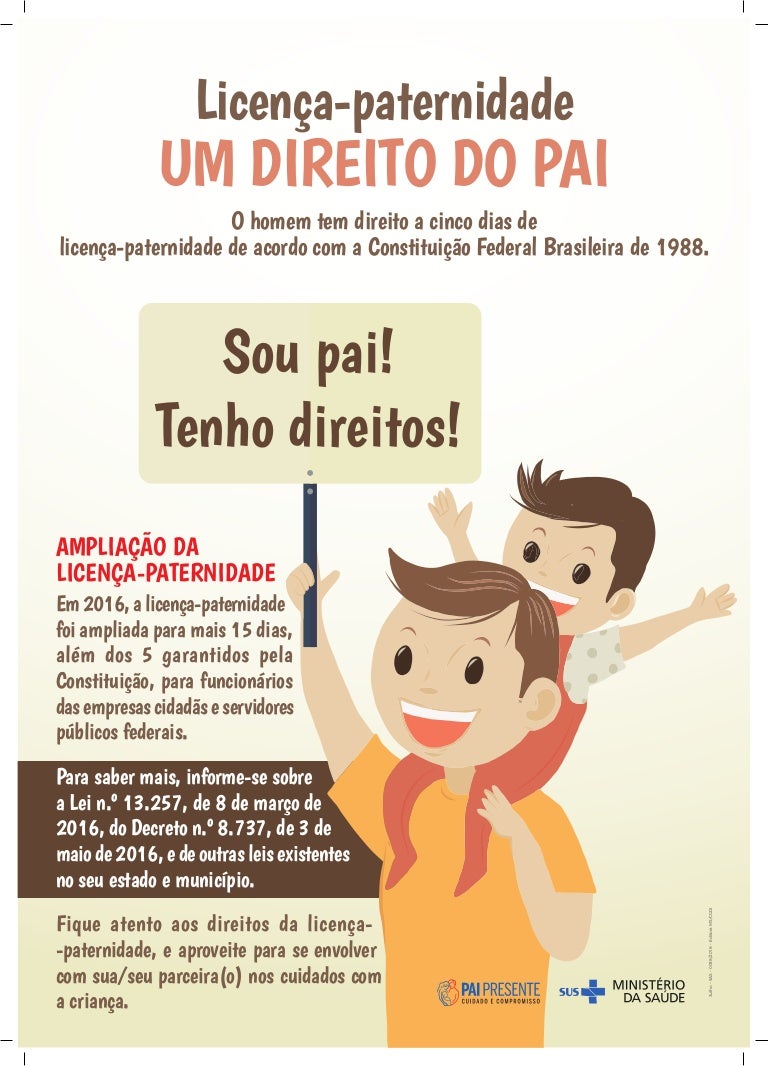 Cartaz LicençaPaternidade um direito que precisa ser ampliado!