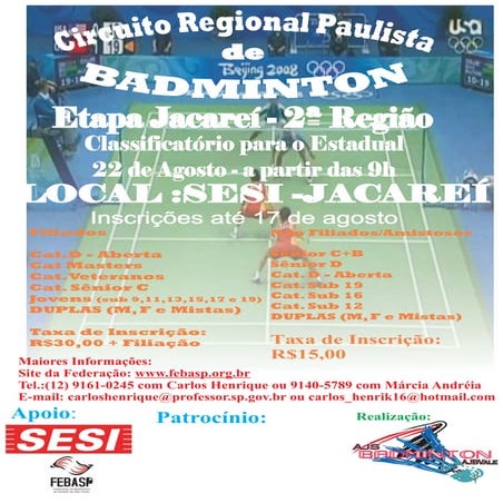 Torneio de Badminton
