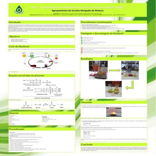 Cartaz biodiesel | PDF