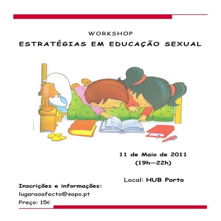 Cartaz educação sexual