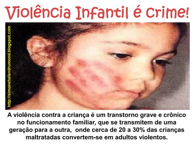 Cartazes sobre a violencia infantil