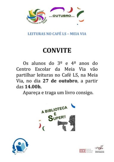 LEITURAS NO CAFÉ LS – MEIA VIA