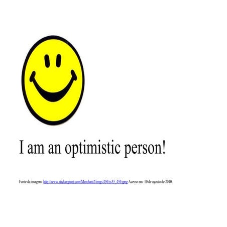 Cartaz otimismo pessimismo