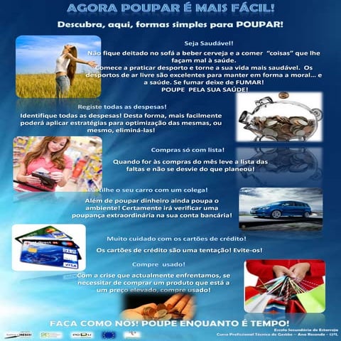 Cartaz poupança   ana resende