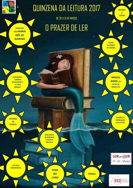 Cartaz quinzena da leitura 2017