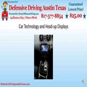 Car technology and head up displays