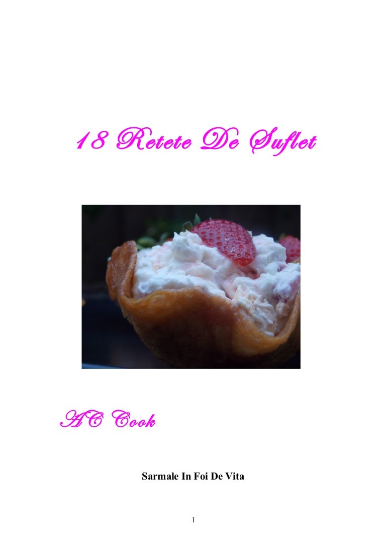 18 Retete De Suflet
