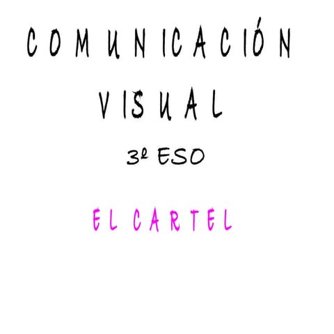 3º ESO El Cartel publicitario