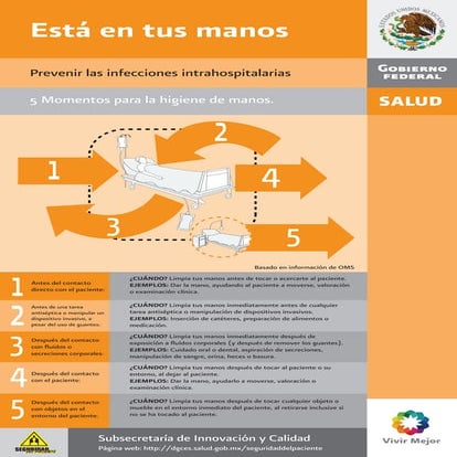 5 momentos del lavado de manos | PPTX