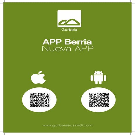 Cartel app gorbeia eskuragai