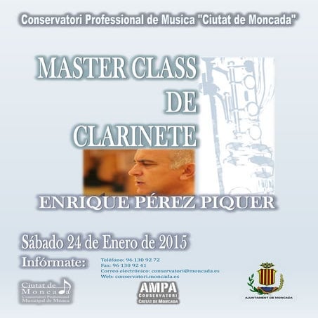 Cartel curso de clarinete