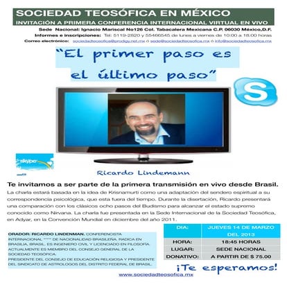 Cartel de conferencia ricardo lindemann copia