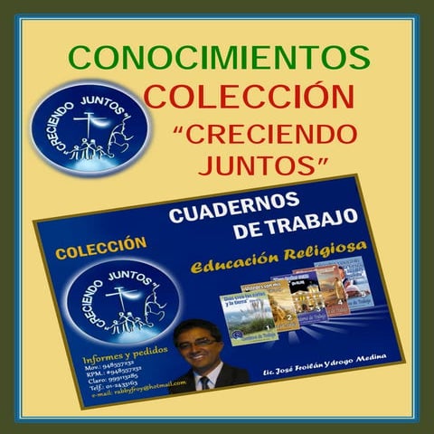Cartel de conocimientos de cuadernos de trabajo - Colección "Creciendo Juntos"