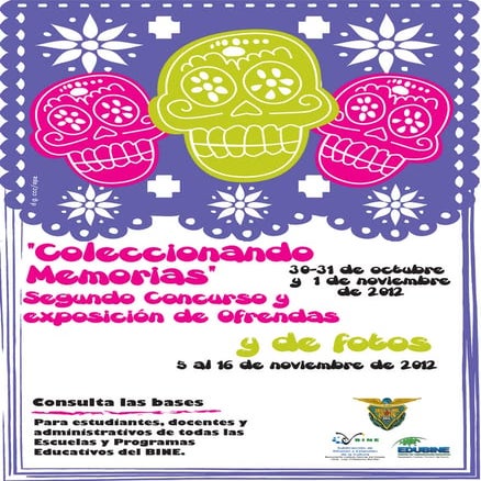 Día de Muertos Cartel Convocatoria