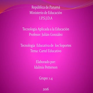 Cartel educativo