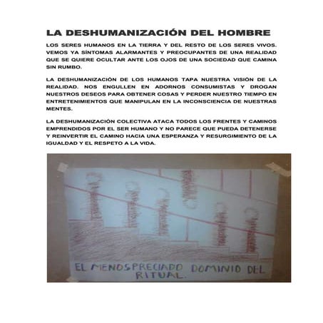Cartel (el hombre deshumanizado