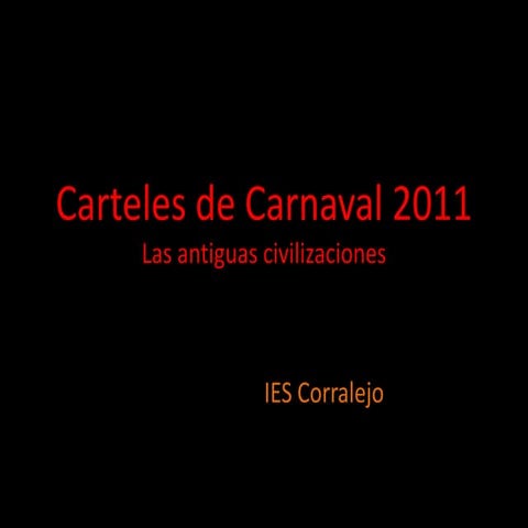 Carteles de carnaval 2011