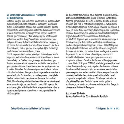 Carteles del domund. 1941 a 2012 