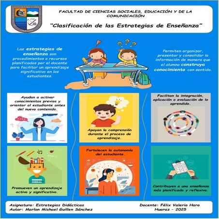“Clasificación de las Estrategias de Enseñanza”