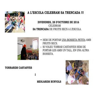 CARTELL SA TRENCADA 2016