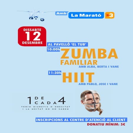 Zumba i Hiit per La Marató de TV3