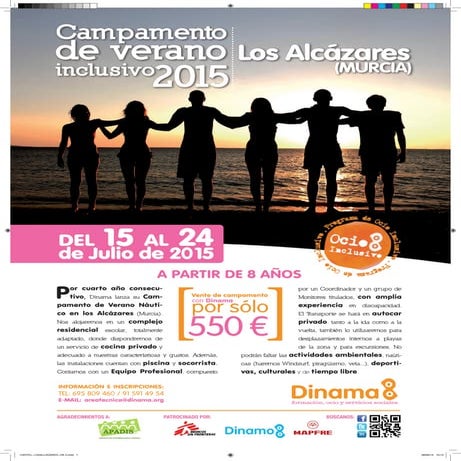 Campamento Inclusivo Los Alcazares 2015 - Cartel