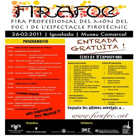 Cartell promocional Firafoc 2011
