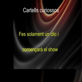 Cartells Curiosos