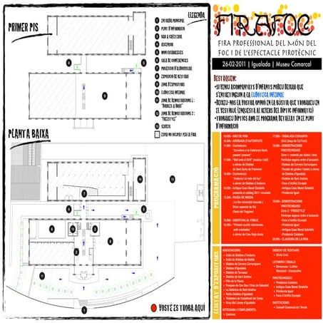 Mapa distribución FIRAFOC 2011