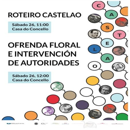Cartel 2019 - Actos Castelao - Concello de Rianxo