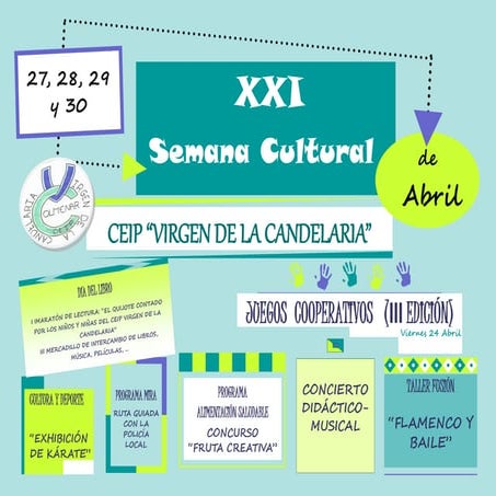 CARTEL XXI SEMANA CULTURAL