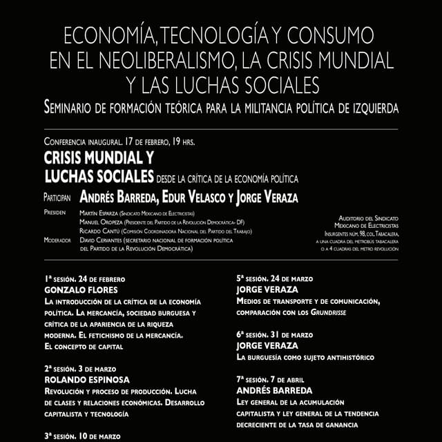 Cartel Seminario
