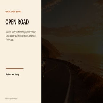 Coastal Classic Template: Warm Presentation for Classic Cars and Road ...