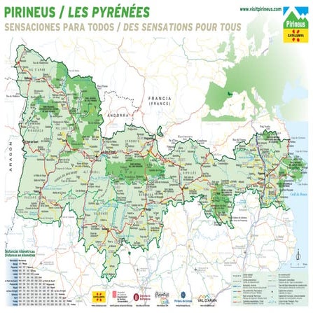 Carte des Pyrénées catalanes