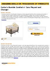 carter's comfort and care playard and changer